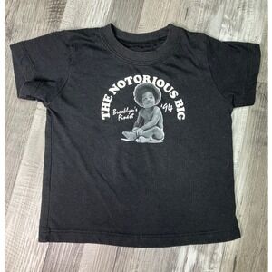 Notorious BIG Biggie Smalls Brooklyns Finest 94 Graphic Tee Black 18M Toddler